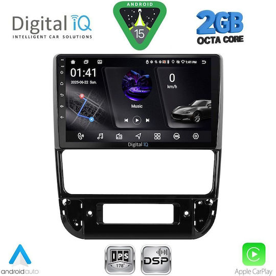 Digital IQ Car Audio System for Peugeot 406 1998-2004 (Bluetooth/USB/WiFi/GPS/Apple-Carplay/Android-Auto) with Touch Screen 9"