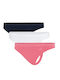 Ultimate Stretch Γυναικεία String 3Pack χωρίς Ραφές Πολύχρωμο