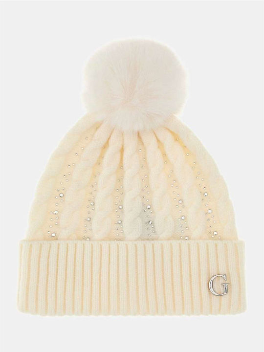 Beanie Beanie Knitted in White color