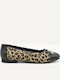 Leather Ballerinas Black