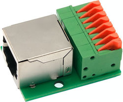 Ez-rj45sap Rj45 Θηλυκό 8 Pin Push-in Spring Screwless Terminal Block Ez-rj45sap Rj45 Θηλυκό 8 Pin Push-in Spring Screwless Terminal Block