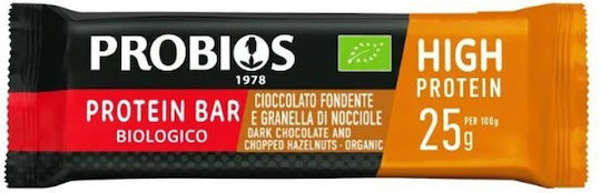 Probios Protein Bar Блокче с 25% Протеин & Вкус Dark Chocolate & Hazelnut 40гр
