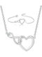 Set mit Halskette & Armband aus Silber