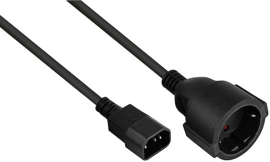 Kabelmeister IEC C14 - Schuko Кабел 0.5м Черен (SK1402-S005)