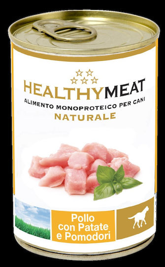 Healthy Nassfutter Hunde mit Fleisch, Huhn und Kartoffeln 400gr
