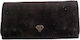 Amalfi Leather Tobacco Pouch With Snap Closure leather Black