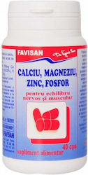 Favimin Ca Mg Zn Phosphorus 40 Capsules Favisan