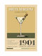 Poster Vintage Dirty Martini Classic Cocktail Pst25375 21cm X 30cm