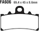 Pads Fa606 Adige P255 Asx Organic Duke 125/390 Front