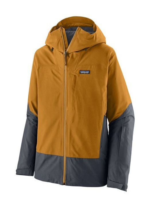 Patagonia 31745-RPBN Ανδρικό Μπουφάν για Σκι & Snowboard Καφέ