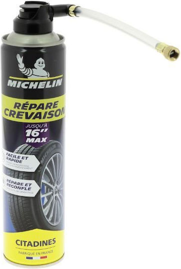 Michelin Σπρέι Επισκευής Ελαστικών 400 Ml Ειδικά Σχεδιασμένο Μικρά Αυτοκίνητα Πόλης Έως 16’’ 009331