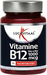 Supliment Alimentar Vitamina B12 Lucovitaal 1000 Mcg 30 Comprimate Masticabile Aromă Fructe de Pădure