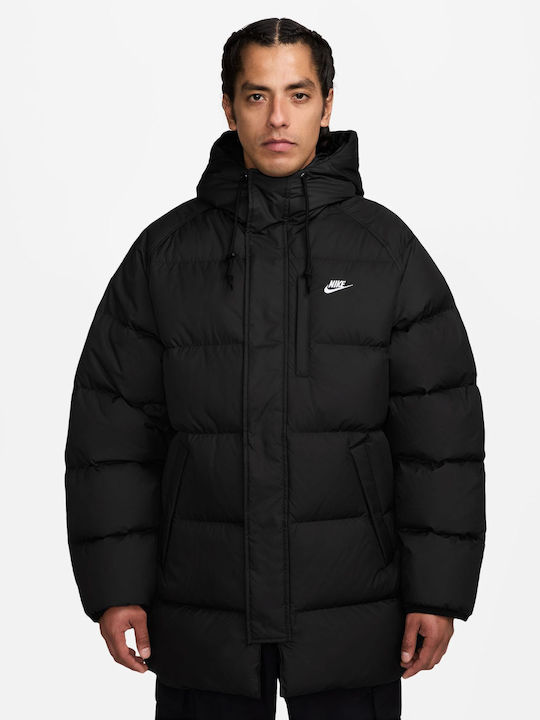 Sportswear Club Geacă Iarnă Neagră