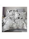 MayHome Sheet Sets Double with Elastic 140x200+25cm. Geometric 4pcs