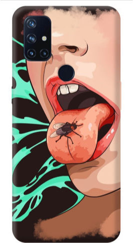 Oneplus Nord 10 Black Snake Transparent Silicone Tpu Θήκη