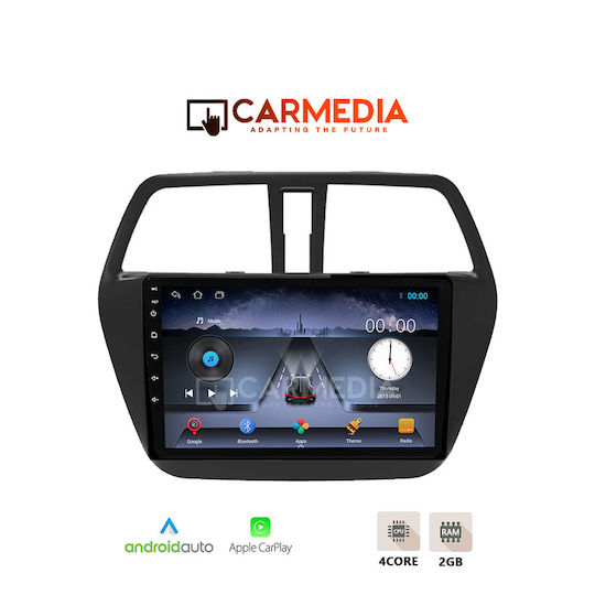 Carmedia Car Audio System for Suzuki SX4 S-Cross 2014 (Bluetooth/USB/WiFi/GPS/Apple-Carplay/Android-Auto) with Touch Screen 9"