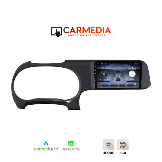 Carmedia Ηχοσύστημα Αυτοκινήτου για Hyundai i10 2020 (Bluetooth/USB/WiFi/GPS/Apple-Carplay/Android-Auto) με Οθόνη Αφής 9"