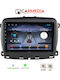 Carmedia Auto-Audiosystem für Fiat 500 2016 mit Touchscreen 9" Bluetooth USB Eingebautes Wi-Fi GPS Apple CarPlay Android Auto