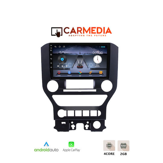 Carmedia Car Audio System for Ford Mustang 2015-2020 with Touch Screen 9" Bluetooth USB Wi-Fi GPS Apple CarPlay Android Auto