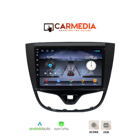Carmedia Car Audio System for Opel Karl 2014-2019 with Touch Screen 9" Bluetooth USB Wi-Fi GPS Apple CarPlay Android Auto