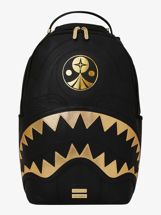 Sprayground Men Foundation Fit King Dlxsv Backpack Black Gold