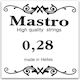 Mastro Single Phosphor Bronze String for Tzouras 28" Loop End