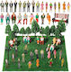 Model Trees Figures Plastic Set 55 Pieces