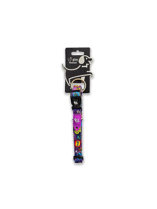 Glee Περιλαίμιο Ιμάντα Σκύλου Purple Boom Xsmall 1.0cm X 20-35cm