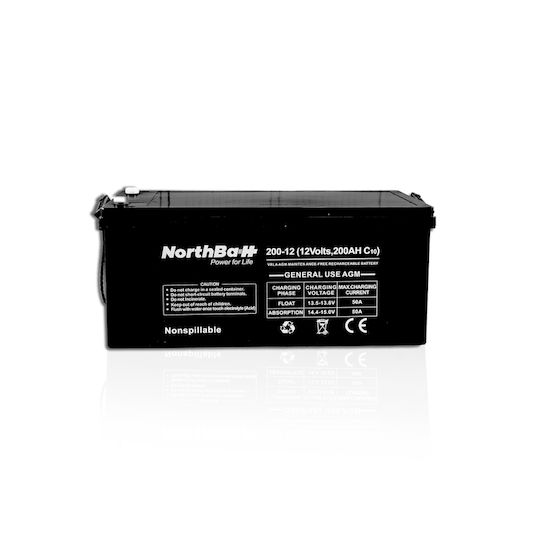 Northbatt Μπαταρία Φωτοβολταϊκών 12V 200Ah (NBGU200-12)