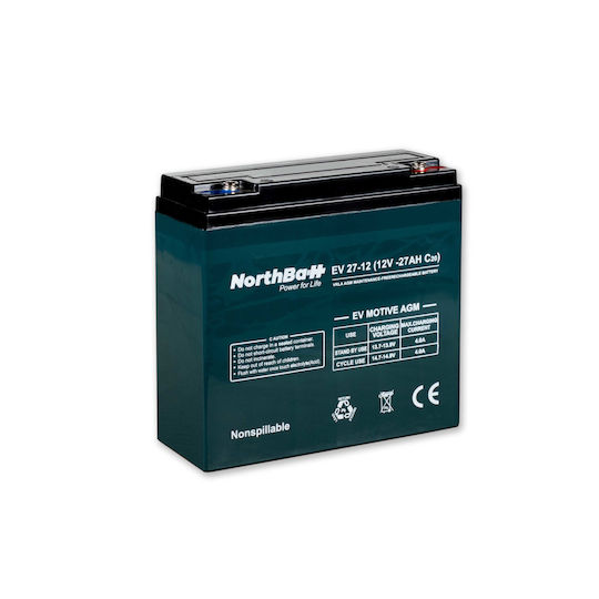 Northbatt Μπαταρία Φωτοβολταϊκών 12V 27Ah (NBEV27-12)
