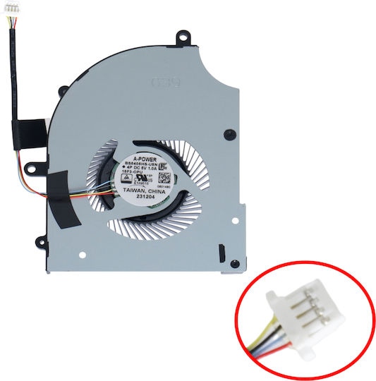 Ανεμιστηράκι Laptop Cpu Cooling Fan Msi Stealth 16 Ai Studio A1vig A1vhg A1vgg A1vfg A1vig-208fr Ms15f3 Ms-15f3 15f3-cpu Bs5405hs-u5n 4pin Κωδ.81497
