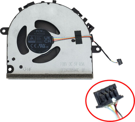 Laptop-Lüfter CPU Kühler Fan Lenovo V15 G4 AMN 82YU 83CQ Dc28000k6f0 Sf10r66588 5f10s14076 5f10s14075 Dfs5k12b159a1c Fqbv Dc28000k6v0 Bapd0906r5hy006 4-Pin Code 81500