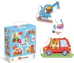 Dodo Baby Puzzle Cu Dificultate Variabilă Vehicule 2-4 Piese Dodo Baby Puzzle Cu Dificultate Variabilă Vehicule 2-4 Piese