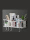 Kincmax Shower Shelf Montat pe perete Raft Baie Metal 32x13x14cm Gri