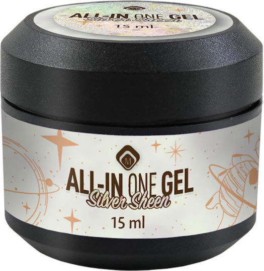 Magnetic Nail Design Gel Gel pentru Unghii Argintiu 15ml