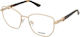 Guess Gu50312 032 Brillengestelle mit Rezept Farbe Gold