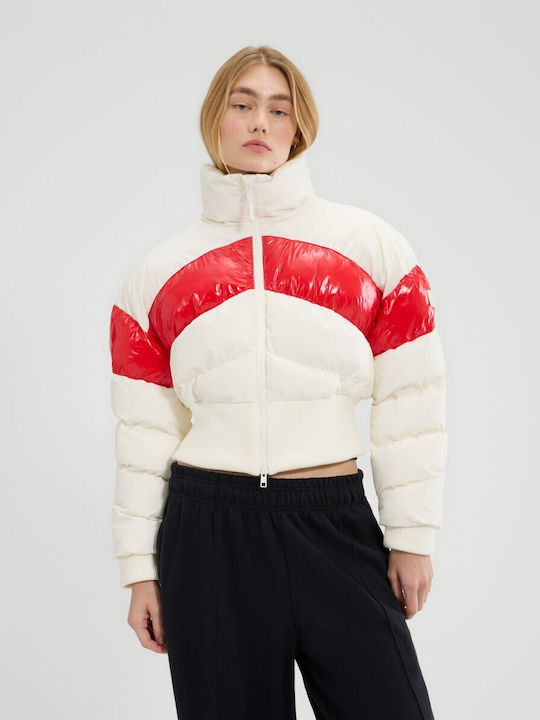 Sartoria Beurane Γυναικείο Μπουφάν για Χειμώνα Off White
