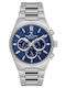 Daniel Klein Γυναικείο Ρολόι 42mm Μπαταρίας με Ασημί Μεταλλικό Μπρασελέ