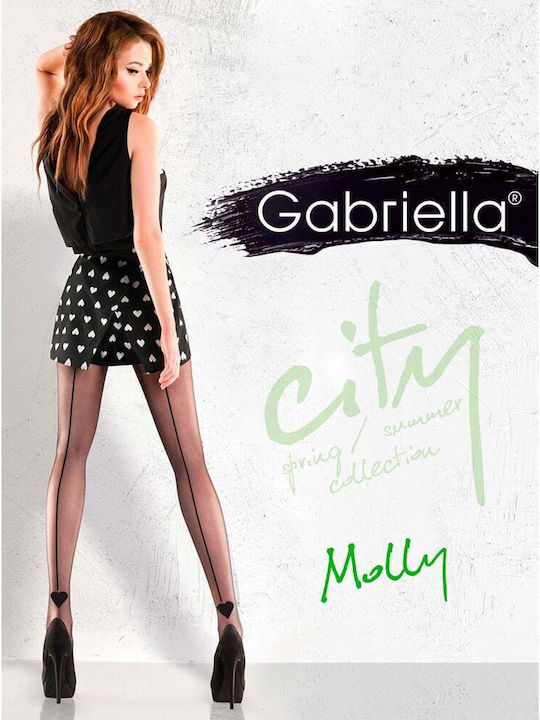 Gabriela Valeri Women's Pantyhose 20 Den Black