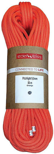 Edelweiss Climbing Rope with Length 60m Orange