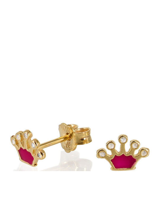 Tasoulis Jewellery Collection Καρφωτά Παιδικά Σκουλαρίκια από Χρυσό 9K Tasoulis Jewellery Collection Καρφωτά Παιδικά Σκουλαρίκια από Χρυσό 9K