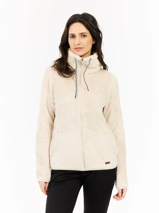 Protest Riri Fleece Damen Jacke Off White