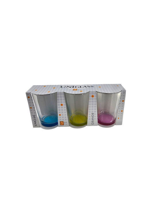 Uniglass Set of Glasses Cocktail/Drinking made of Glass 510ml 3pcs
