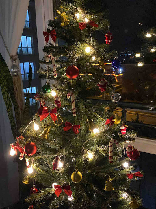 Πλήρες Σετ Χριστουγεννιάτικου Δέντρου Led & Στολίδια 180x90cm