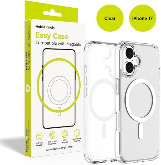 Mobile Origin Back Cover Σιλικόνης 1.5mm Διάφανο (iPhone 17)