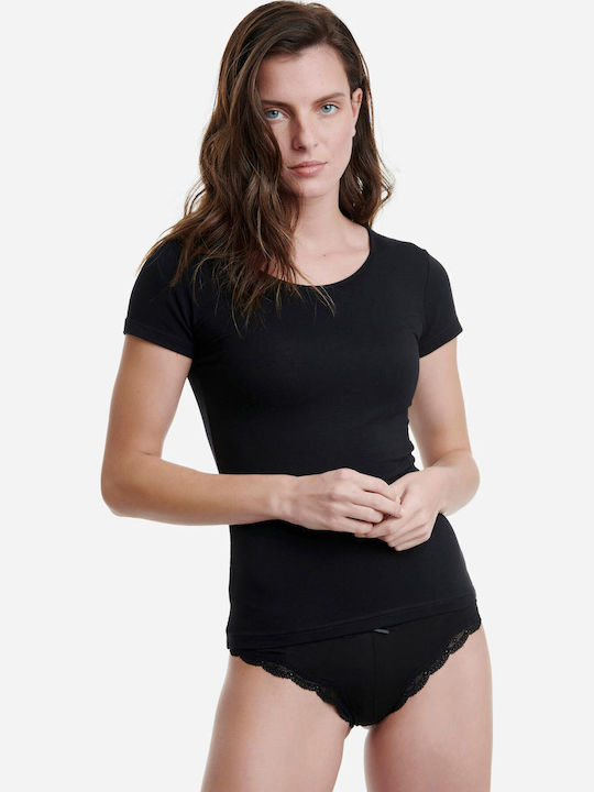 Bamboo Women's Short Sleeve T-Shirt Black