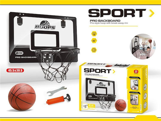 Blue Toys Indoor Wall Mounted Basketball Hoop with Ball