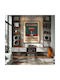 Poster Vintage Strawberry Daiguiri Classic Cocktail Pst25382 50cm X 70cm Black Wooden Frame