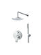 Cora Eingebaute Wasserhähne Mist 3555-100+s055-100 Silber Chrom Glänzend