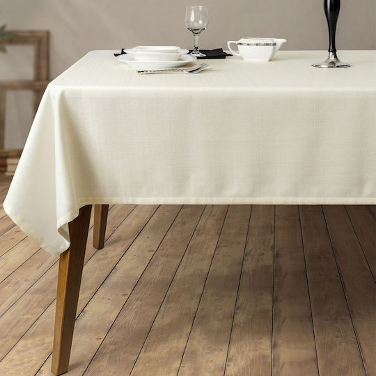 Tischtuch Fleckabweisend Ecru 150x220cm
